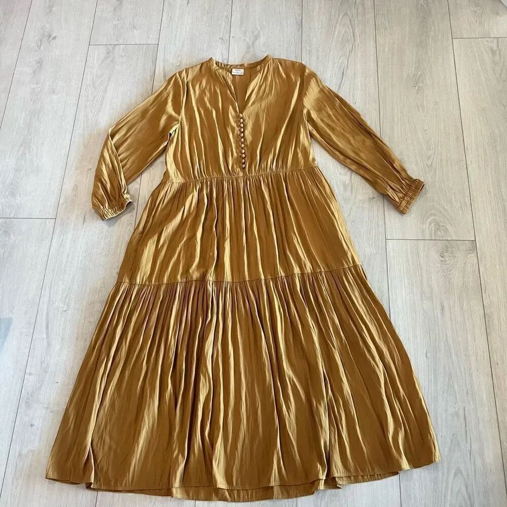 Thint women mustard yellow dress size os